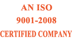 an-iso-certified-company